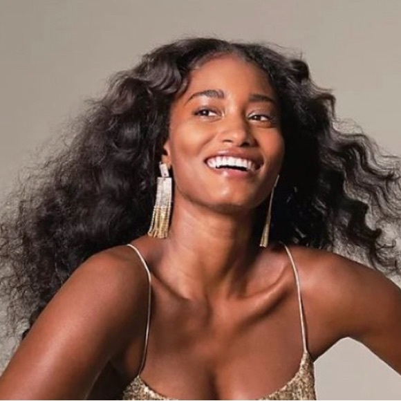 Anthropologie Crystal Fringe Drop Earrings NWT - Picture 4 of 7